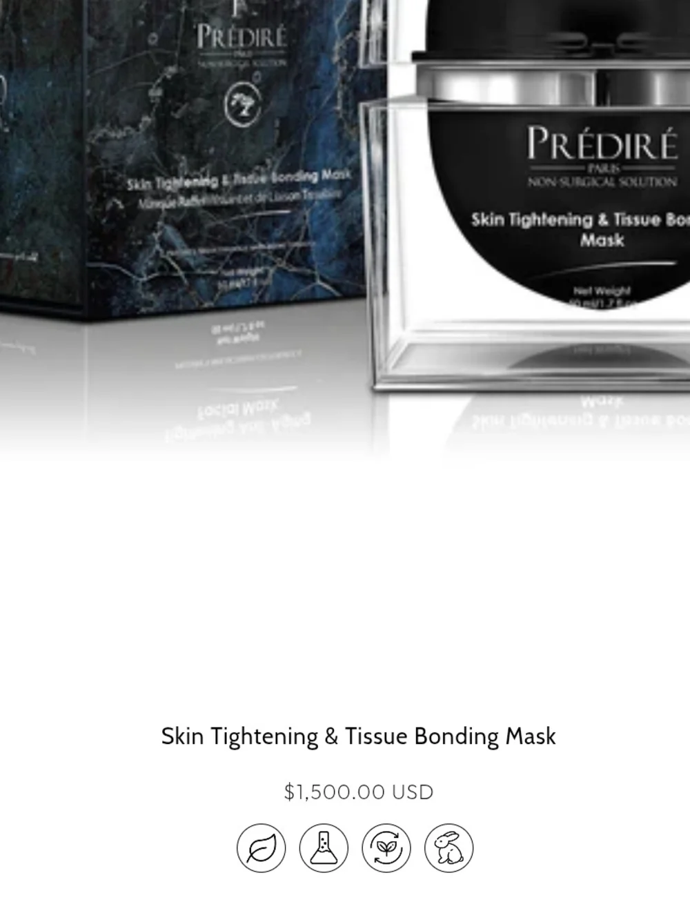 Skin Tightening & Tissue Bonding Mask - Black